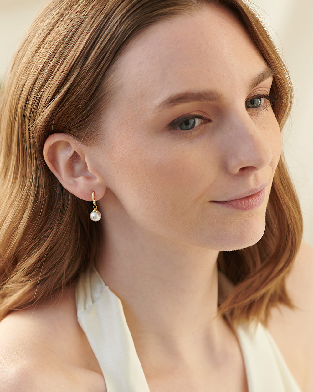 Exquisite Marina Pearl Earrings for Women - Elegant Freshwater Pearl Studs for Daily Wear & Special Occasions