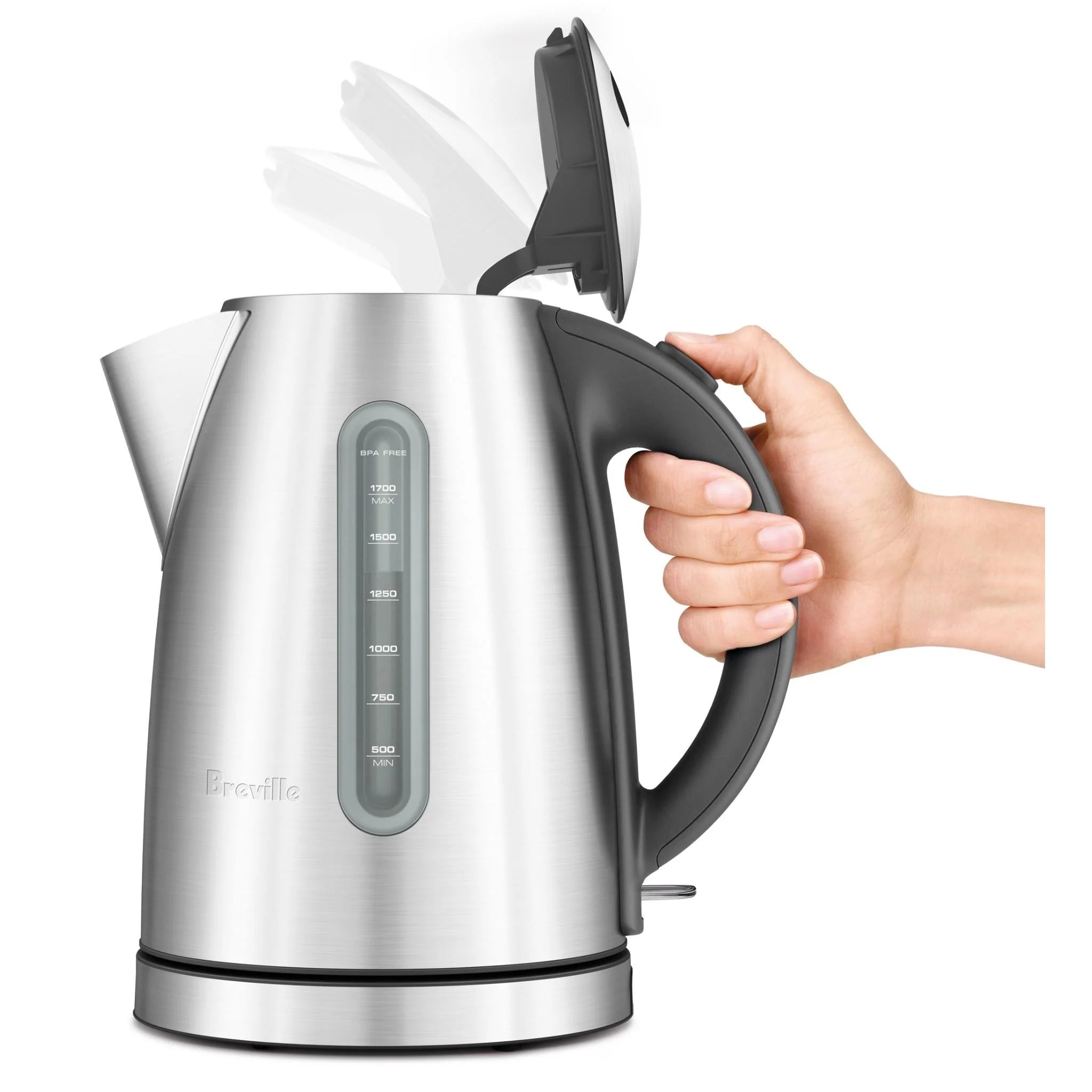 Breville Soft Top Dual Kettle - 1.7L Electric Water Boiler with Dual Temperature Control for Tea & Coffee - Perfect for Home, Office or Restaurant Use