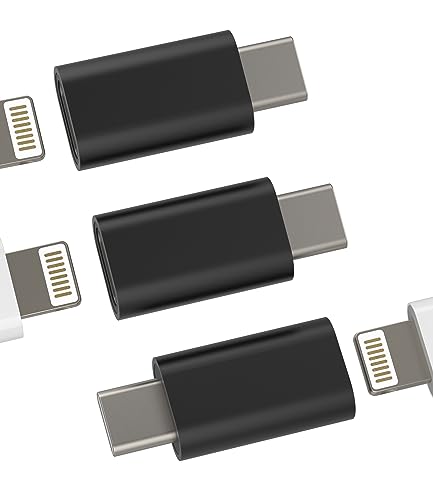 10W Lightning female to USB-C male 3Black