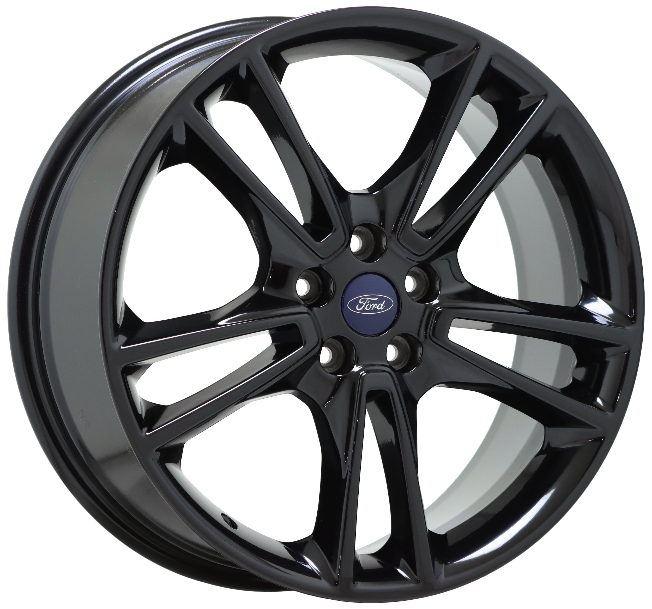 19 Ford Fusion Gloss Black OEM Wheels Rims Set 3962 - Factory Direct Replacement for Enhanced Style & Performance - Perfect for Upgrades, Customization, and Show Car Applications