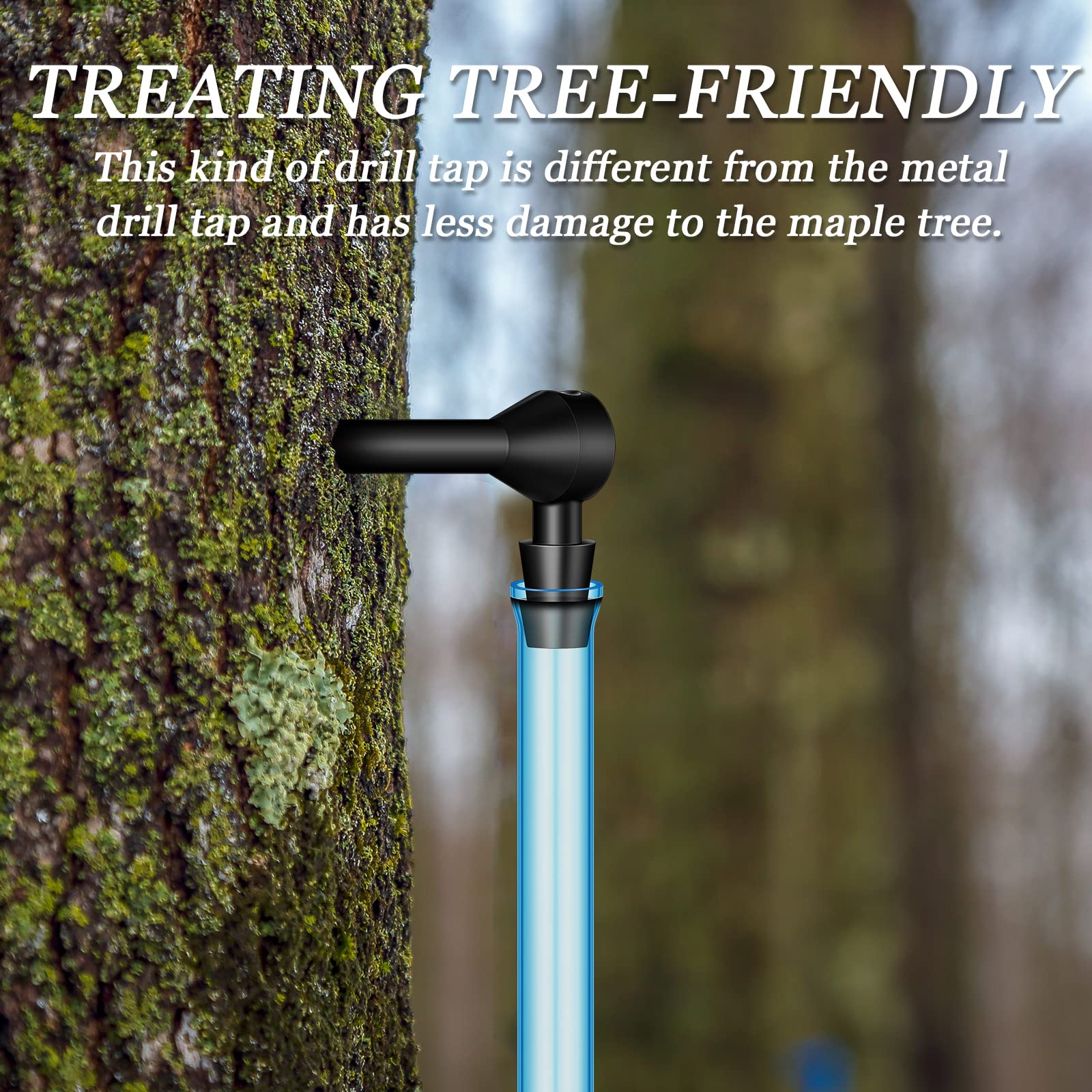 Premium 200 ft Maple Syrup Vacuum Tubing Kit with 20 Stainless Steel Tree Taps - Complete Sap Collection System for Home Brewing & DIY Maple Syrup Making - Perfect for Backyard Sugar Maple Trees & Small-Scale Syrup Production