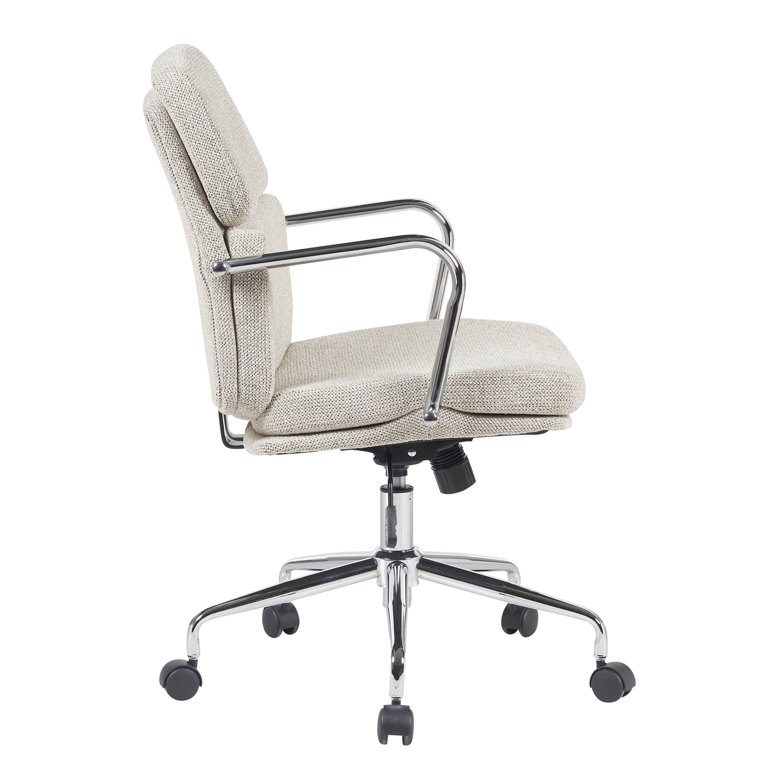 Premium Archie Desk Chair in Natural Wood Finish - Ergonomic Office Chair for Home & Workspaces - Ideal for Studying, Working & Gaming