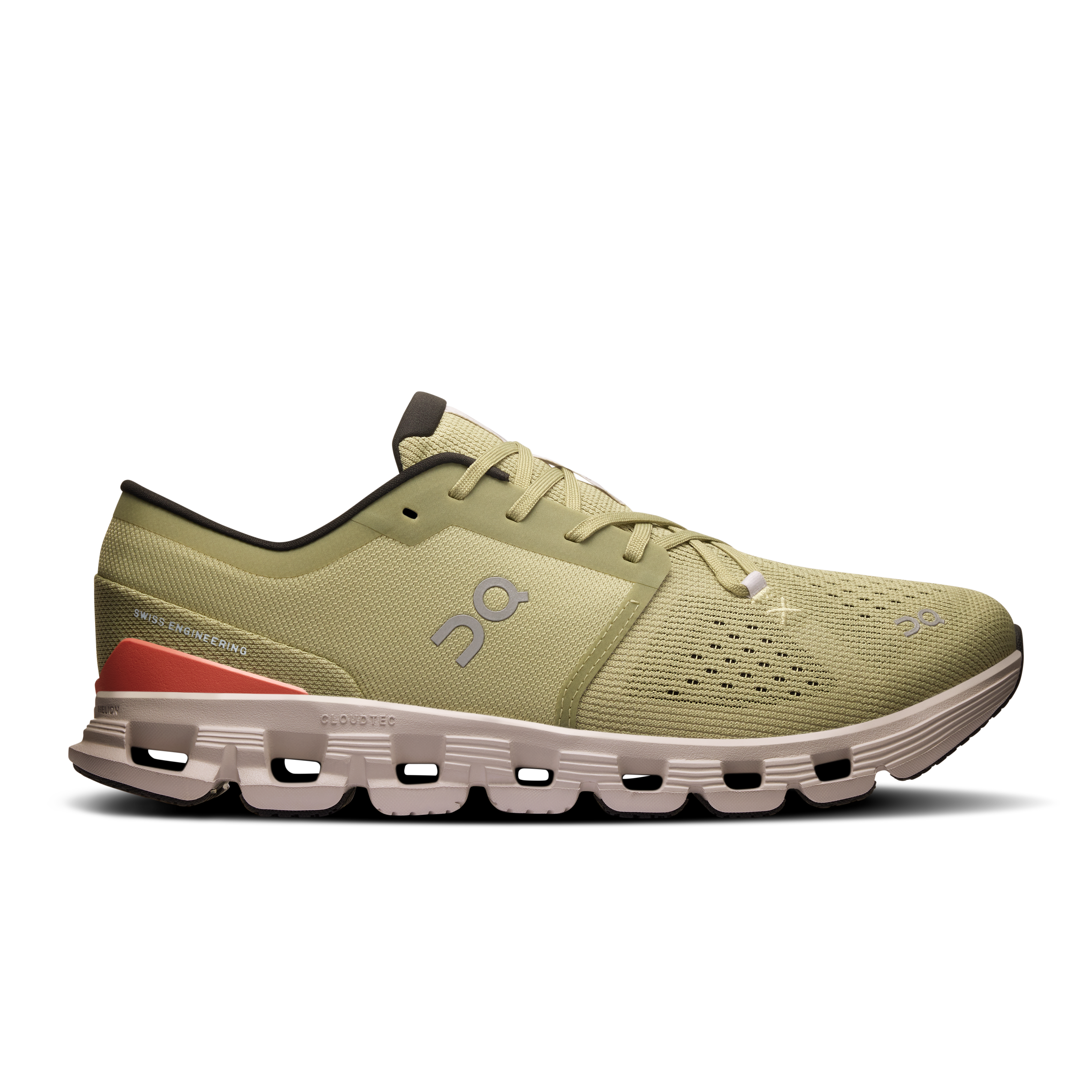 On Running Men's Cloud X 4 Running Shoes - Lightweight & Breathable for Training & Gym Workouts (Caper/Salmon Color) - Perfect for Jogging, CrossFit & Daily Wear