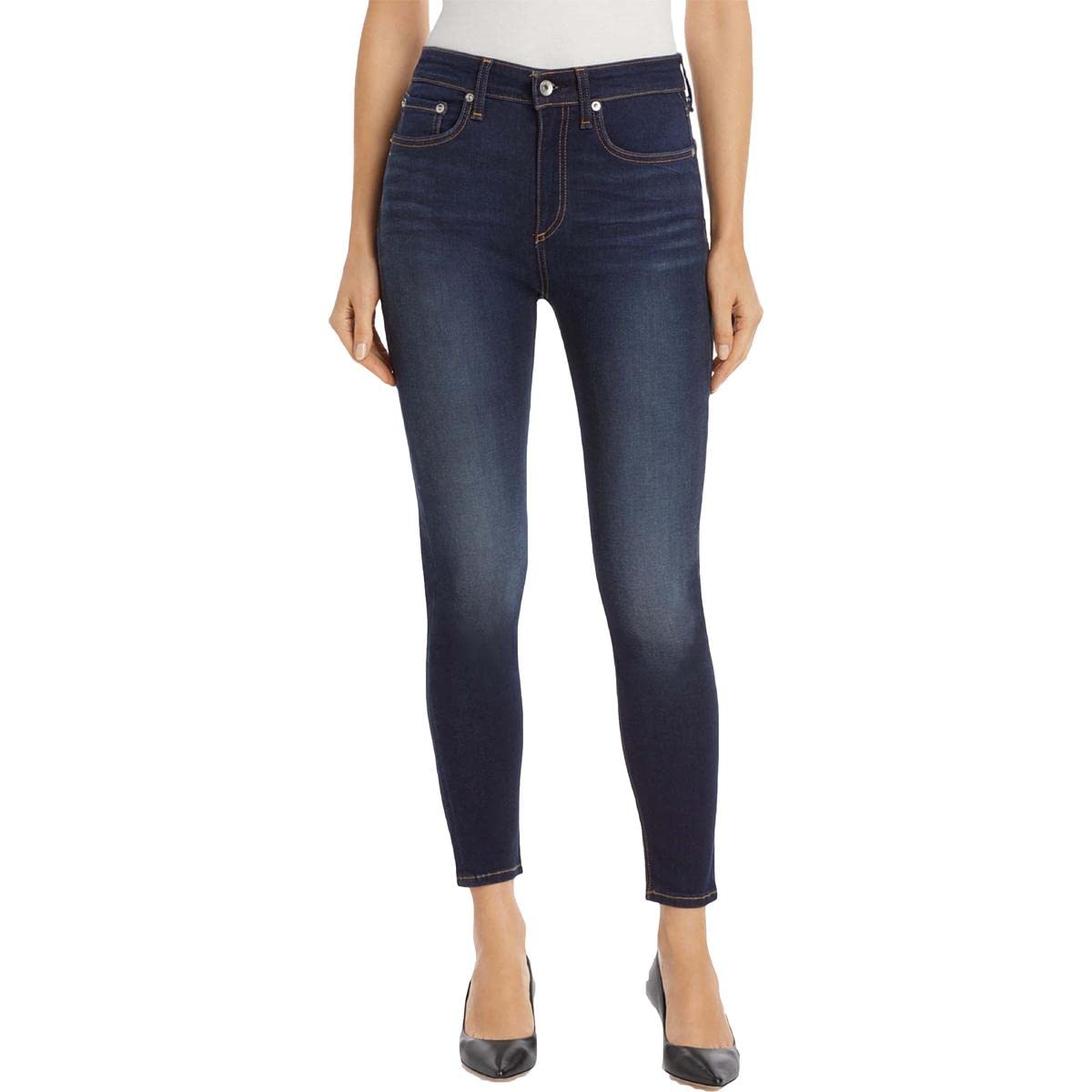 rag & bone Women's Nina High Rise Ankle Skinny Jeans - Stretch Denim Pants for Casual & Work Outfits | Perfect for Everyday Wear, Office & Date Nights