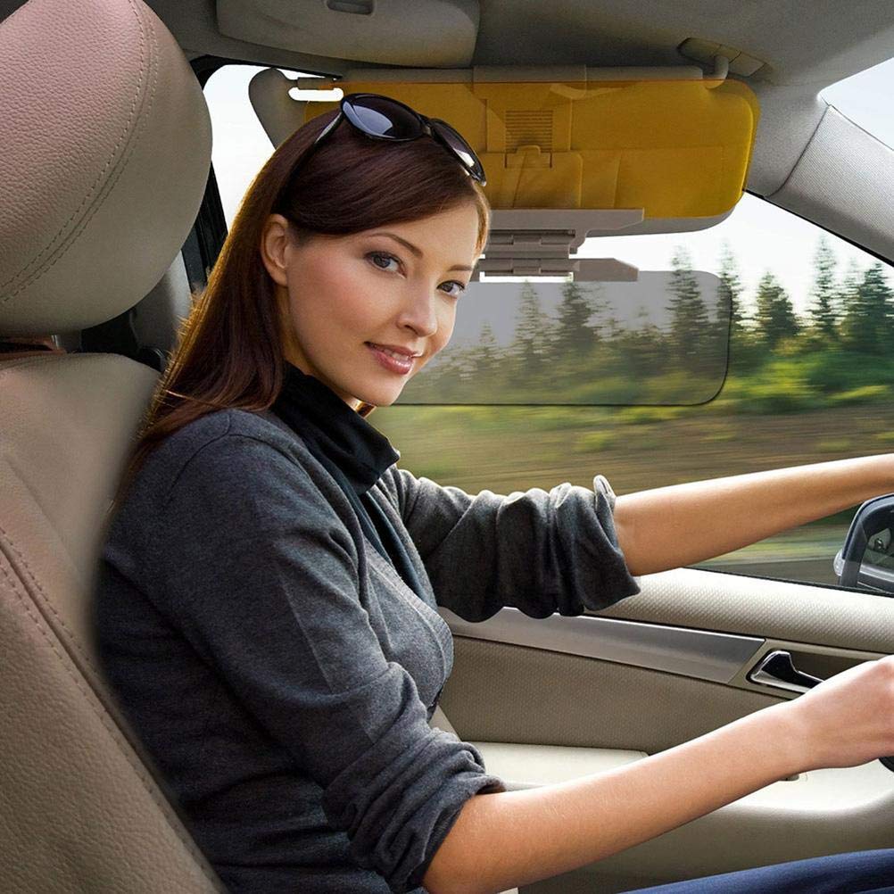Polarized Car Sun Visor Extender - Anti Glare for Day & Night Driving