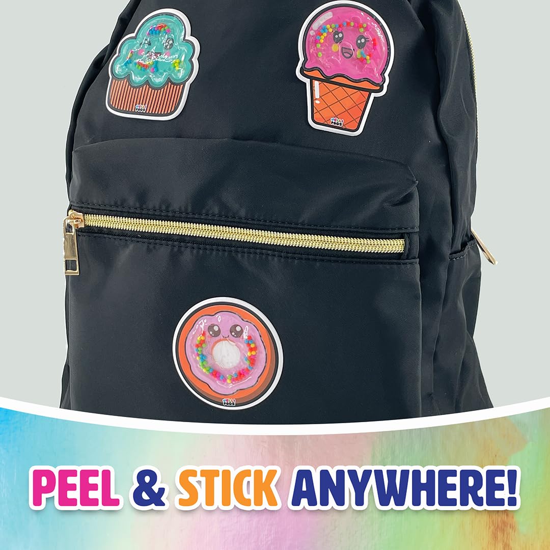 JelliPods Adorable Animals Reusable Sticker Bundle - Sensory Fidget Toys for Kids with 3 Puffy Stickers - Tactile Touch & Feel Activity for Classroom, Autism, ADHD & Stress Relief - Fun Learning & Playtime Essential