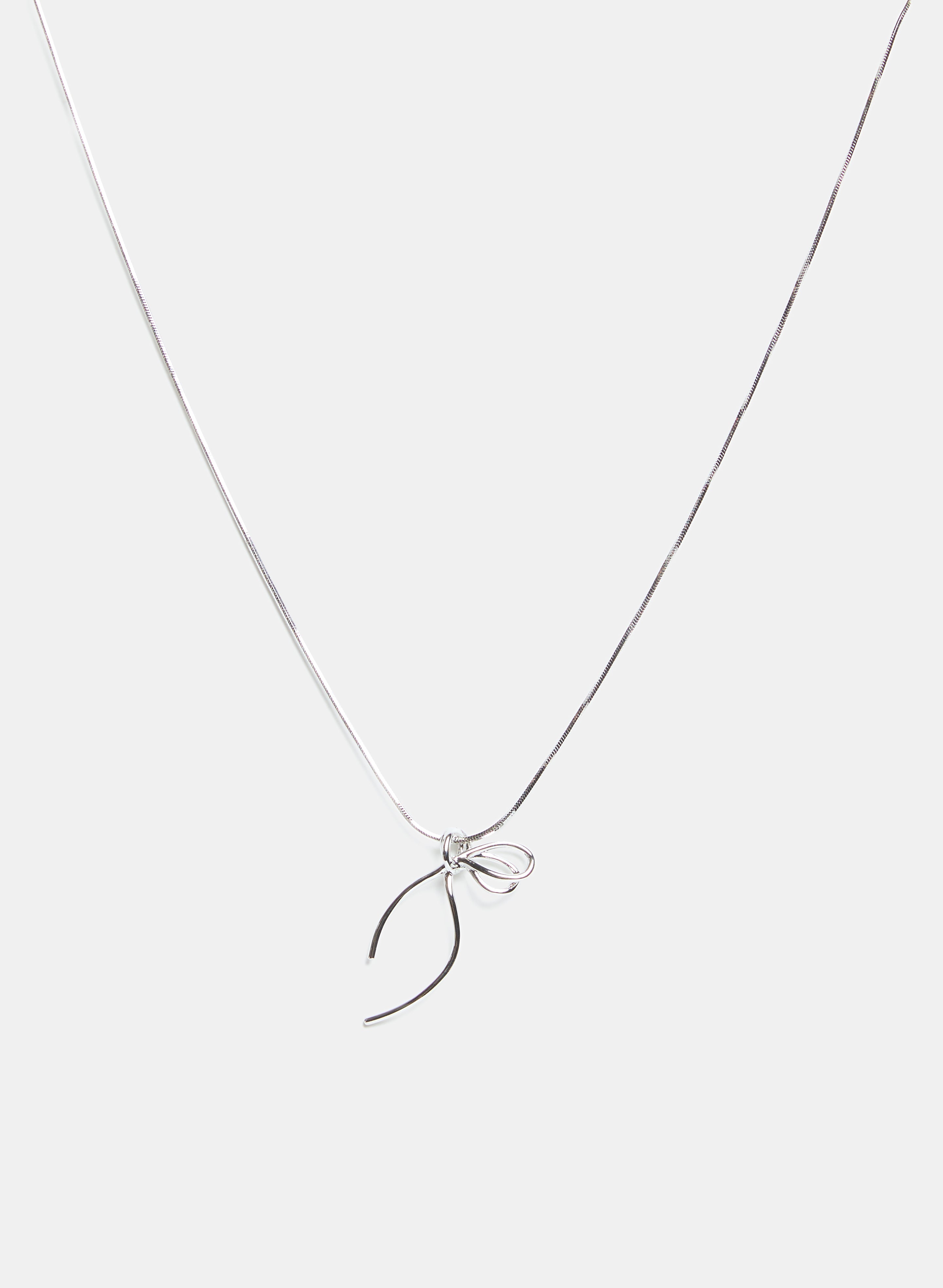 Elegant Bow Pendant Necklace for Women - Sterling Silver Dainty Jewelry Gift for Her - Perfect for Valentine's Day, Anniversary & Special Occasions