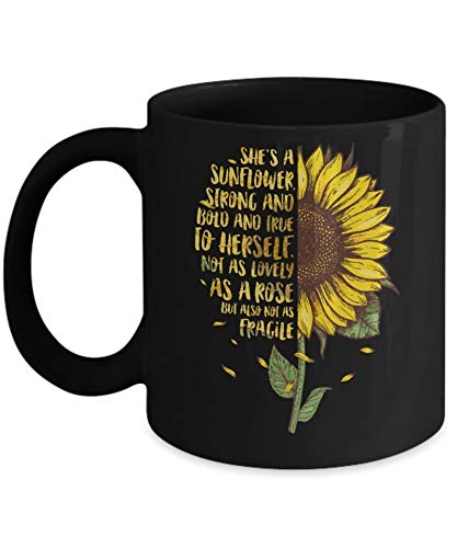 Sunflower Coffee Mug 11OZ - Bold & Inspirational Gift for Women - Perfect for Office, Home & Coffee Lovers