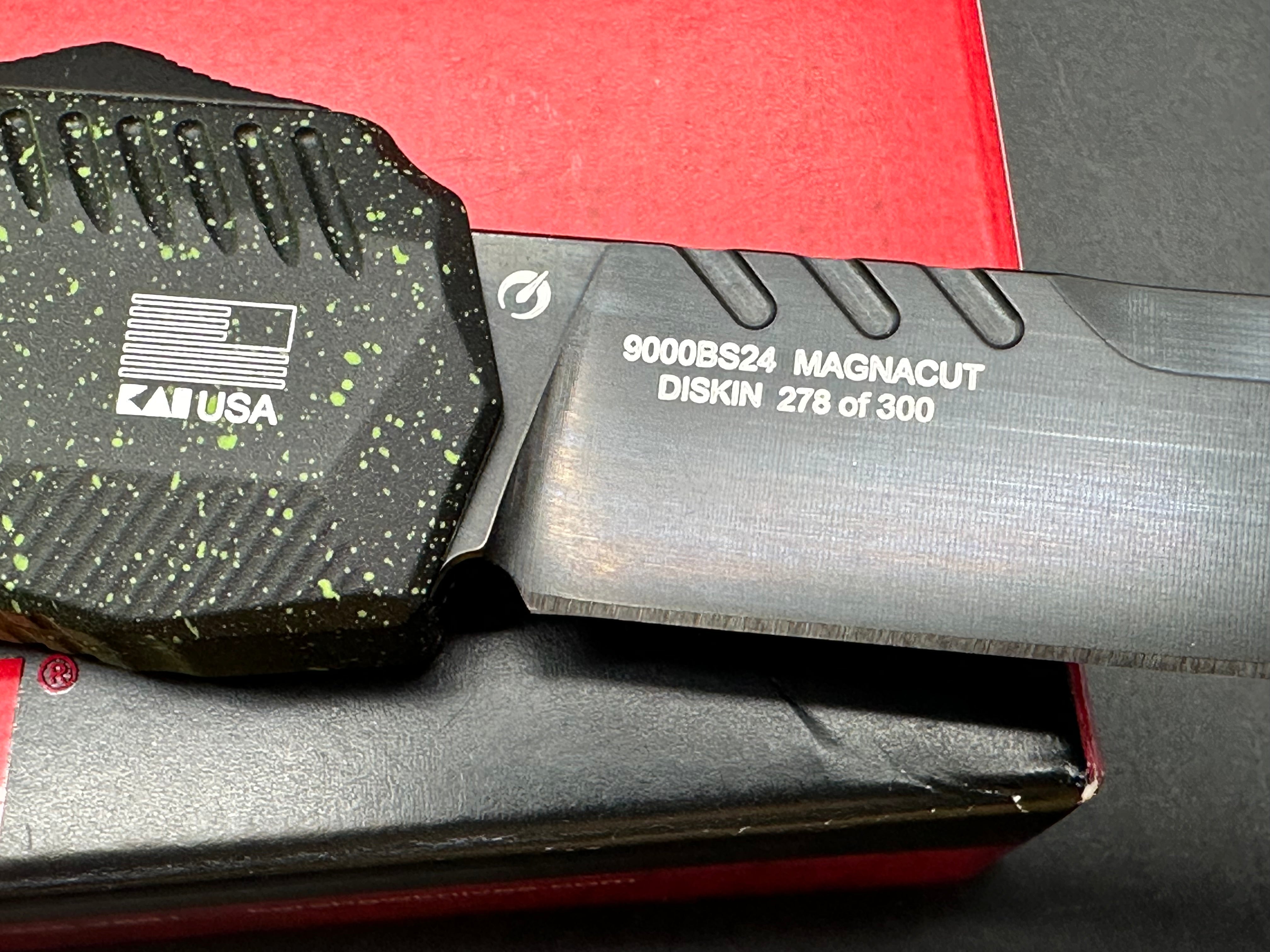 Kershaw Livewire Automatic Knife - Zombie Cerakote & MagnaCut Blade - Blade Show 2024 Exclusive - EDC, Outdoor Survival, Tactical Gear, Collector's Item