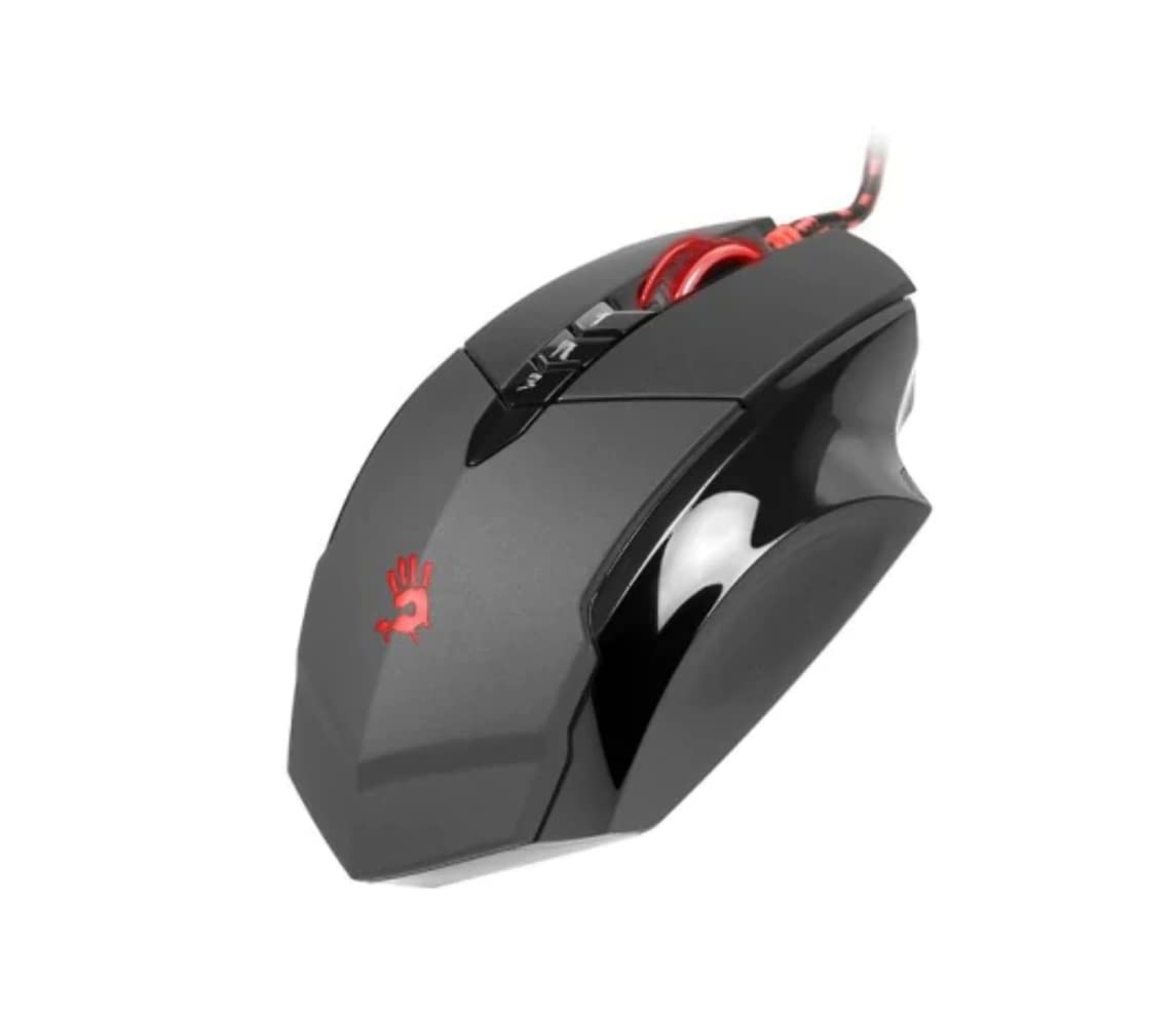 Bloody V7M Wired Gaming Mouse with 3200 DPI, 7 Programmable Buttons, RGB Backlit - Perfect for FPS, MOBA, and MMO Gaming on PC & Laptop