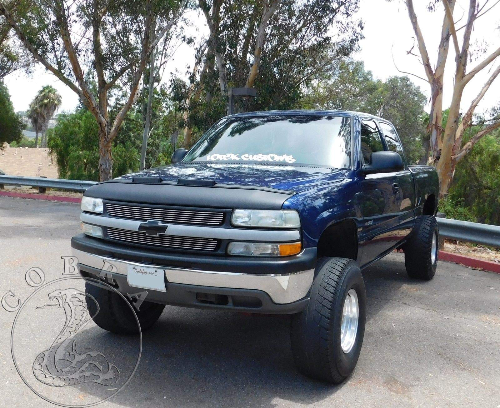 Chevy Silverado Hood Bra Cover for 1999-2002 Models | Durable Car Bonnet Mask Protector | Perfect for Road Trips & Off-Road Adventures