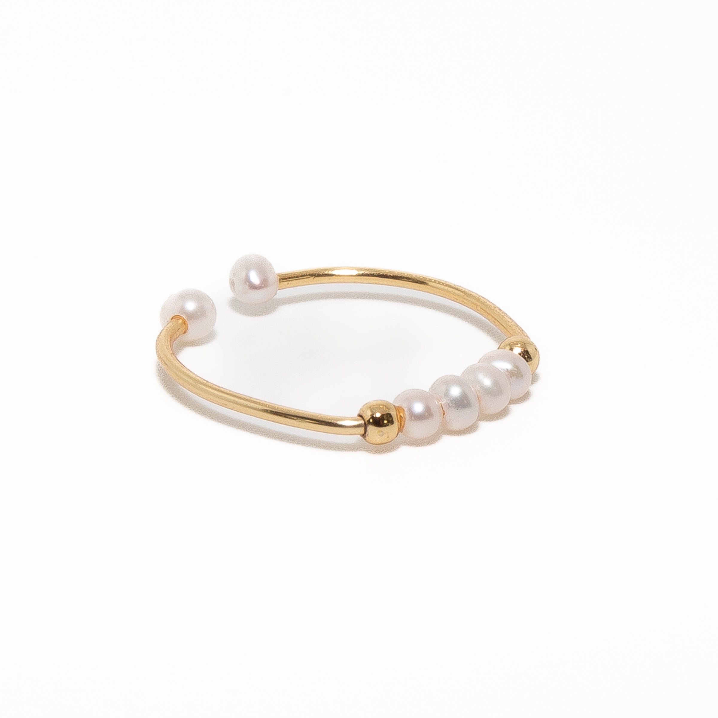 Elegant Gold Filled Pearl Ring for Women - Dainty Stackable Jewelry for Everyday Wear, Date Nights & Special Occasions