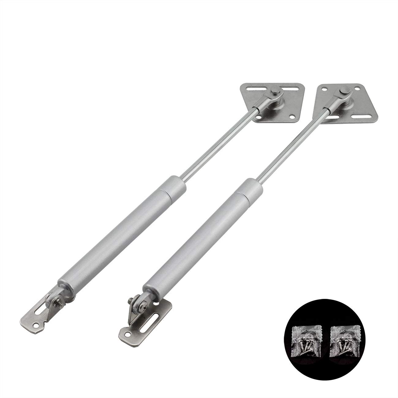 2-Pack Hydraulic Support Rods for Cabinet Doors - Soft Close Gas Strut Hinge, Furniture Hardware Fittings, Tatami Door Buffer, Telescopic Rod - Perfect for Kitchen Cabinets, Wardrobes & Storage Units