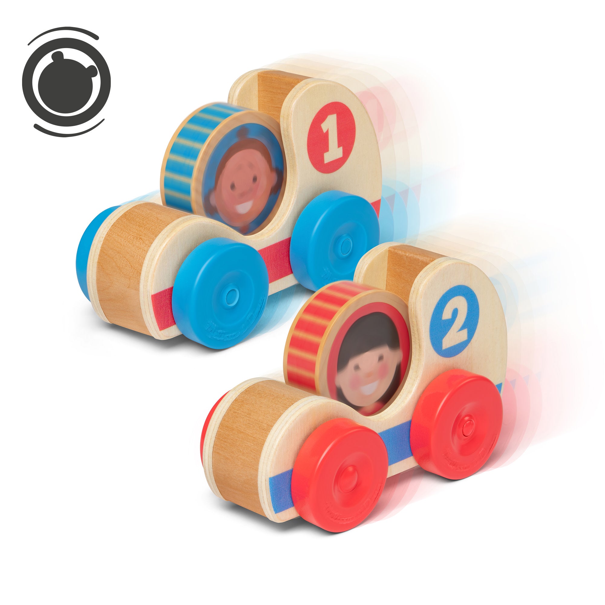 GO Tots Wooden Race Cars - Premium Handmade Wooden Toy Cars for Kids | Perfect for Pretend Play, Birthday Gifts & Montessori Learning