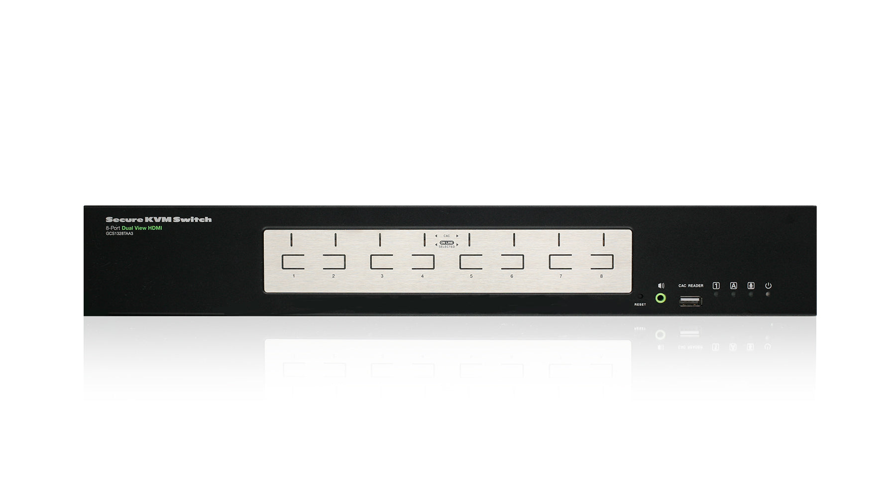 8 Port Dual View HDMI Secure KVM Switch with TAA Compliance - Ideal for Multi-Computer Control in Data Centers, Offices & Home Workstations