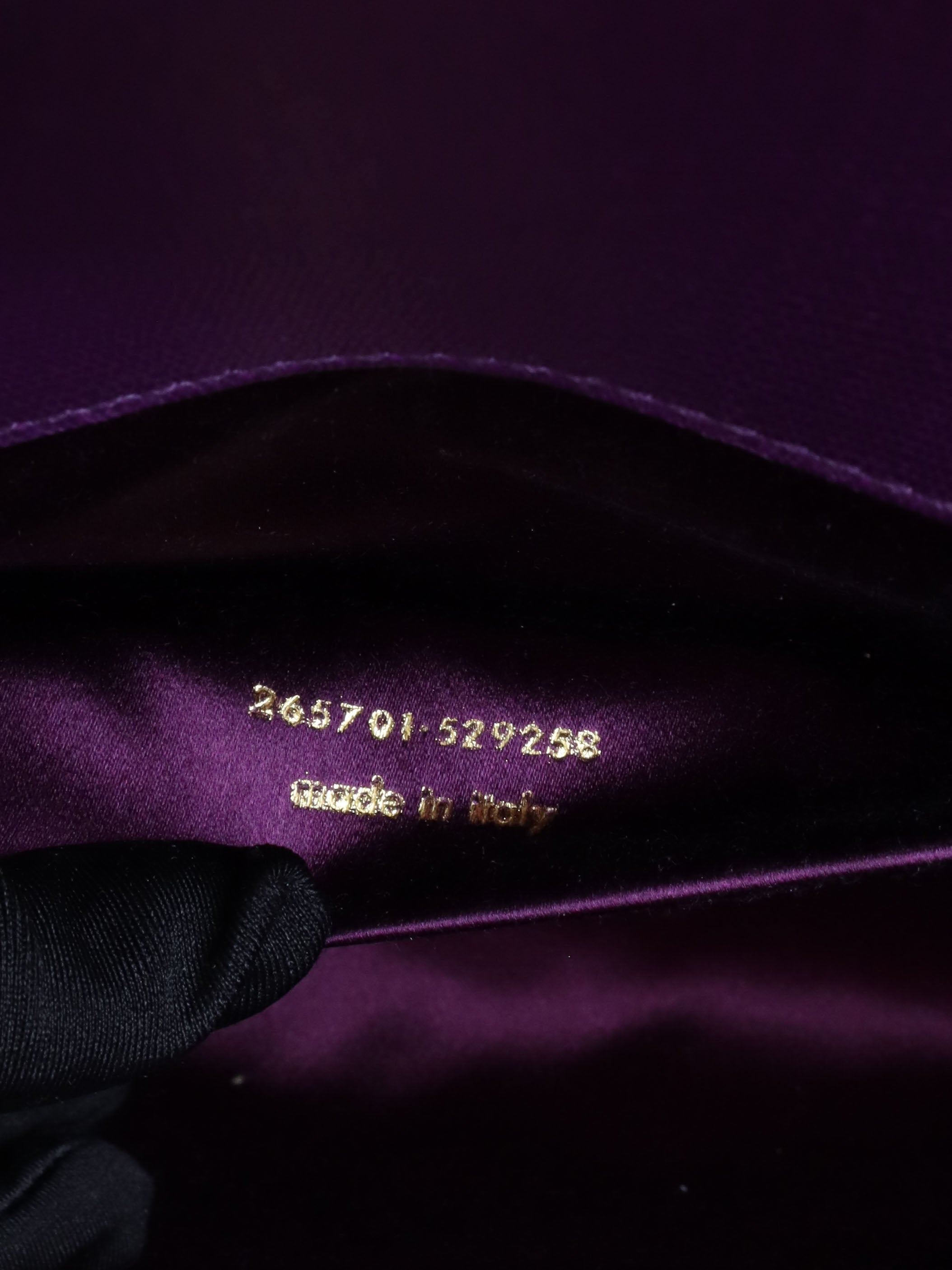 Saint Laurent Purple Y Ligne Clutch Bag for Women - Luxury Designer Clutch Purse for Evening Parties, Weddings & Special Occasions