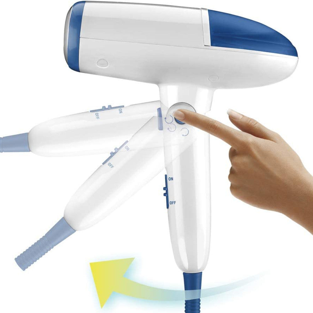 CONAIR GS36C Handheld Garment Steamer with Folding Handle - Portable Travel Clothes Steamer for Wrinkles, Perfect for Home, Office & Travel Use