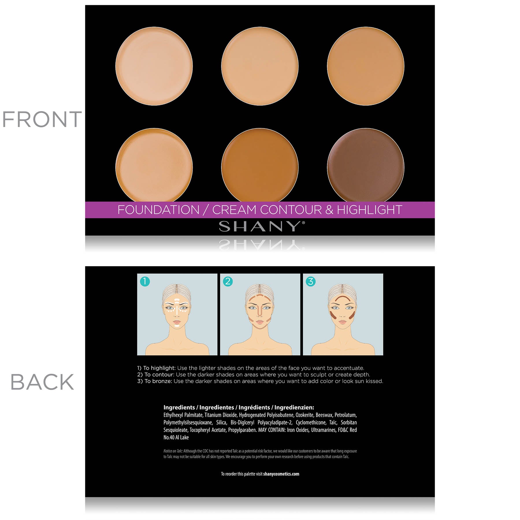 Mini Masterpiece Makeup Set - 6 Layer Refillable Palette for Eyeshadow, Blush & Highlighter | Professional Cosmetic Kit for Travel, Home & Makeup Artists
