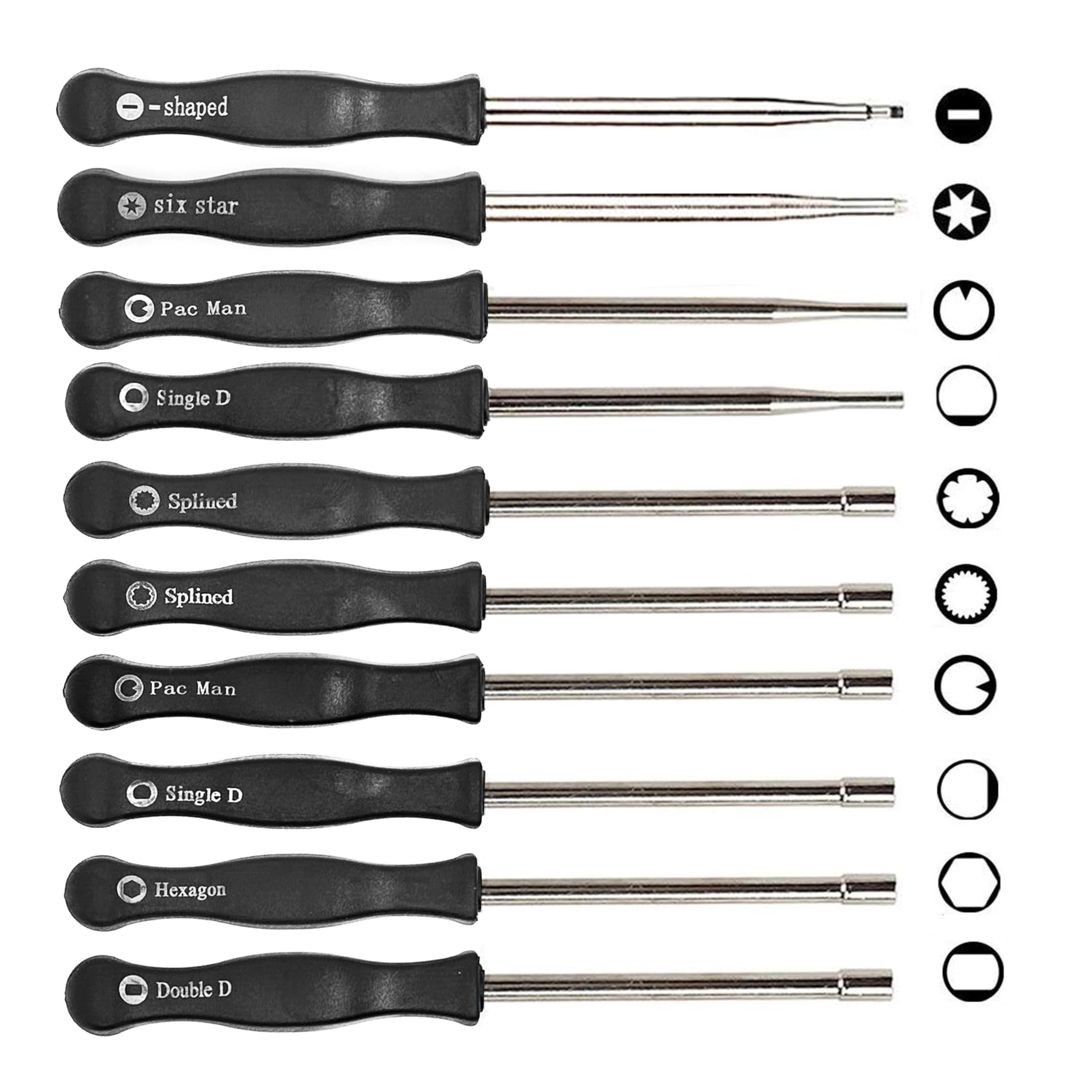 10-Piece Carburetor Adjustment Tool Kit - Small Engine Carb Screwdriver Set for Stihl, Husqvarna, MTD, Ryobi & Homelite String Trimmers - Perfect for Lawn Mower & Chainsaw Maintenance