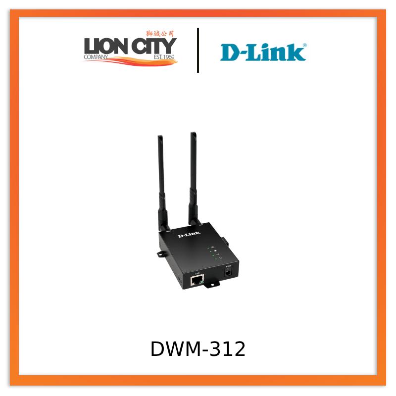 D-Link DWM-312 4G LTE M2M Router - High-Speed Wireless Internet for IoT & Remote Monitoring | Perfect for Industrial Automation, Smart Homes & Business Networks