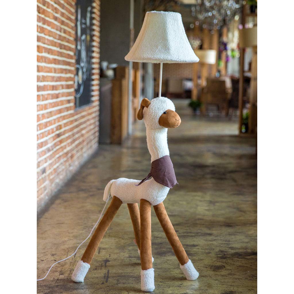 **Cartoon Alpaca Floor Lamp with Remote Control - Cute & Creative Lighting for Living Room, Bedroom, Kids Room, Nursery - Perfect Night Light & Decorative Gift**