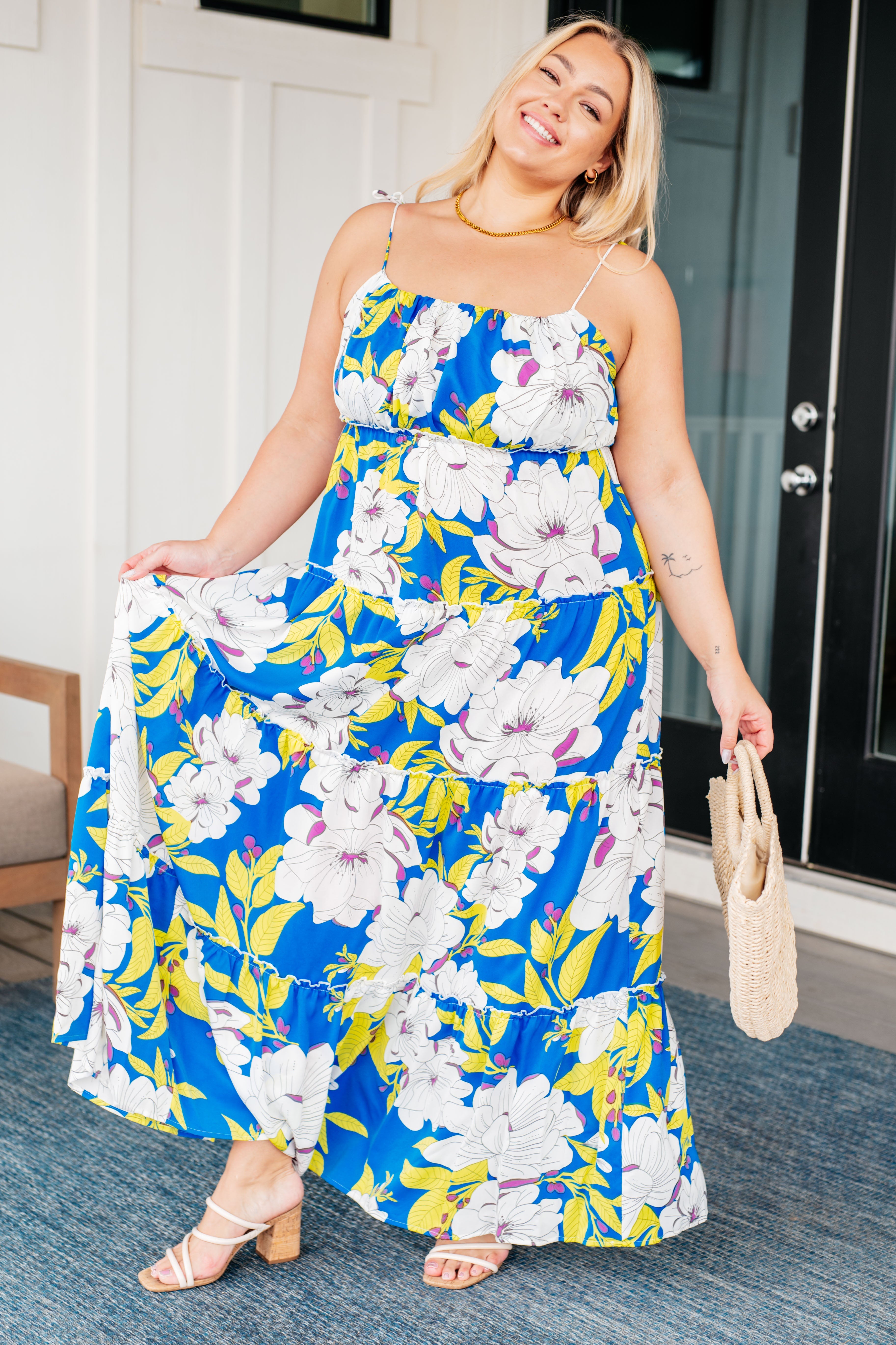Kori America Women's Permanent Holiday Tiered Dress - Elegant Party & Special Occasion Wear for Christmas, Thanksgiving & Festive Events