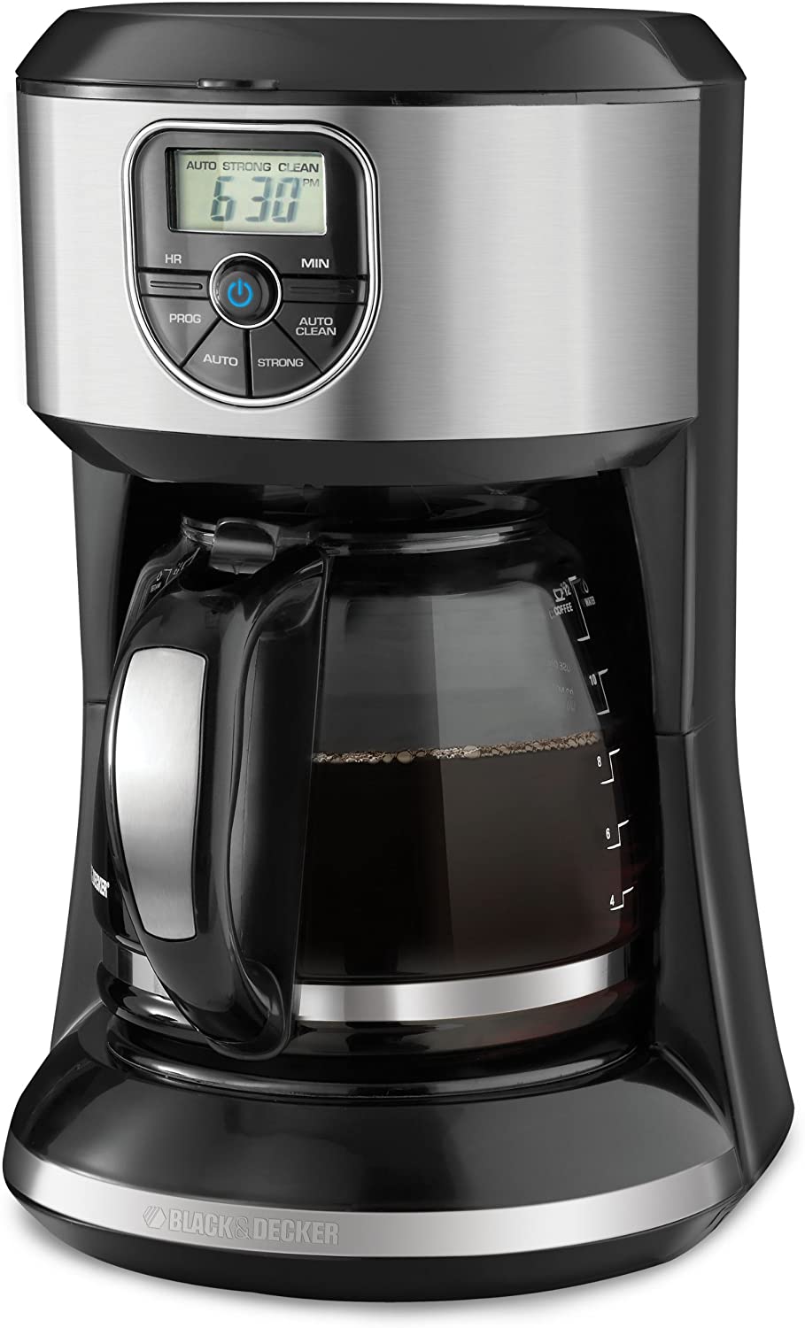 BLACK+DECKER CM4000SC 12-Cup Programmable Coffee Maker with Auto Shutoff - Factory Certified & Full Warranty - Perfect for Home, Office, or Dorm Use