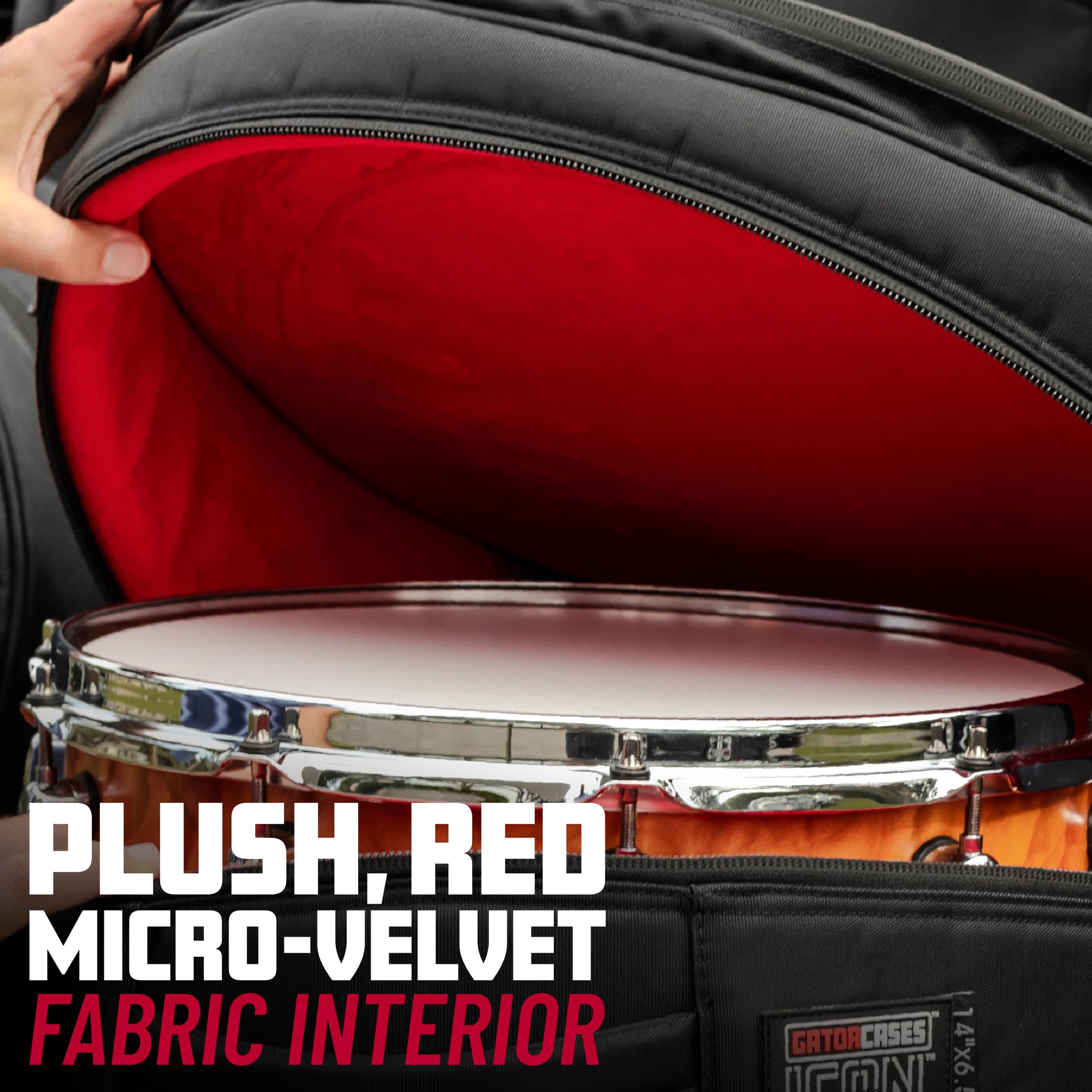Gator Icon Series Bass Drum Bag - 14x22 Inch Protective Cover for Drum Storage & Transport | Perfect for Gigging Musicians & Studio Use