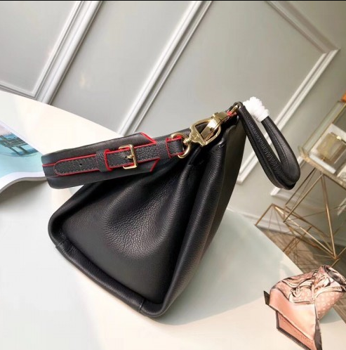 LV Astrid Veau Nuage Leather Noir Handbag - Luxury Designer Crossbody Bag for Women | Perfect for Work, Travel & Evening Events