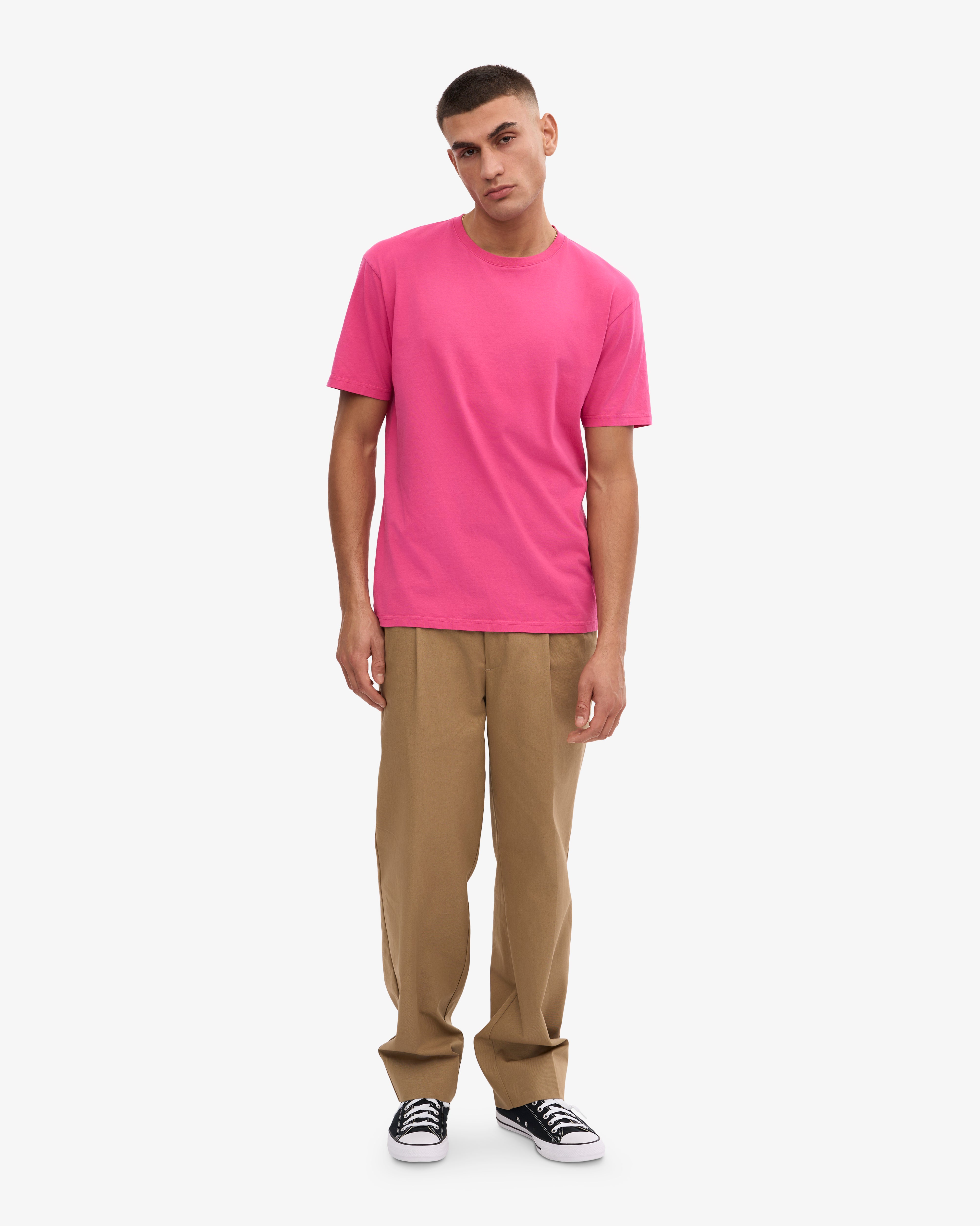 Classic Organic Cotton T-Shirt for Women - Soft Bubblegum Pink Tee - Eco-Friendly Casual Wear for Everyday Outfits & Summer Fashion