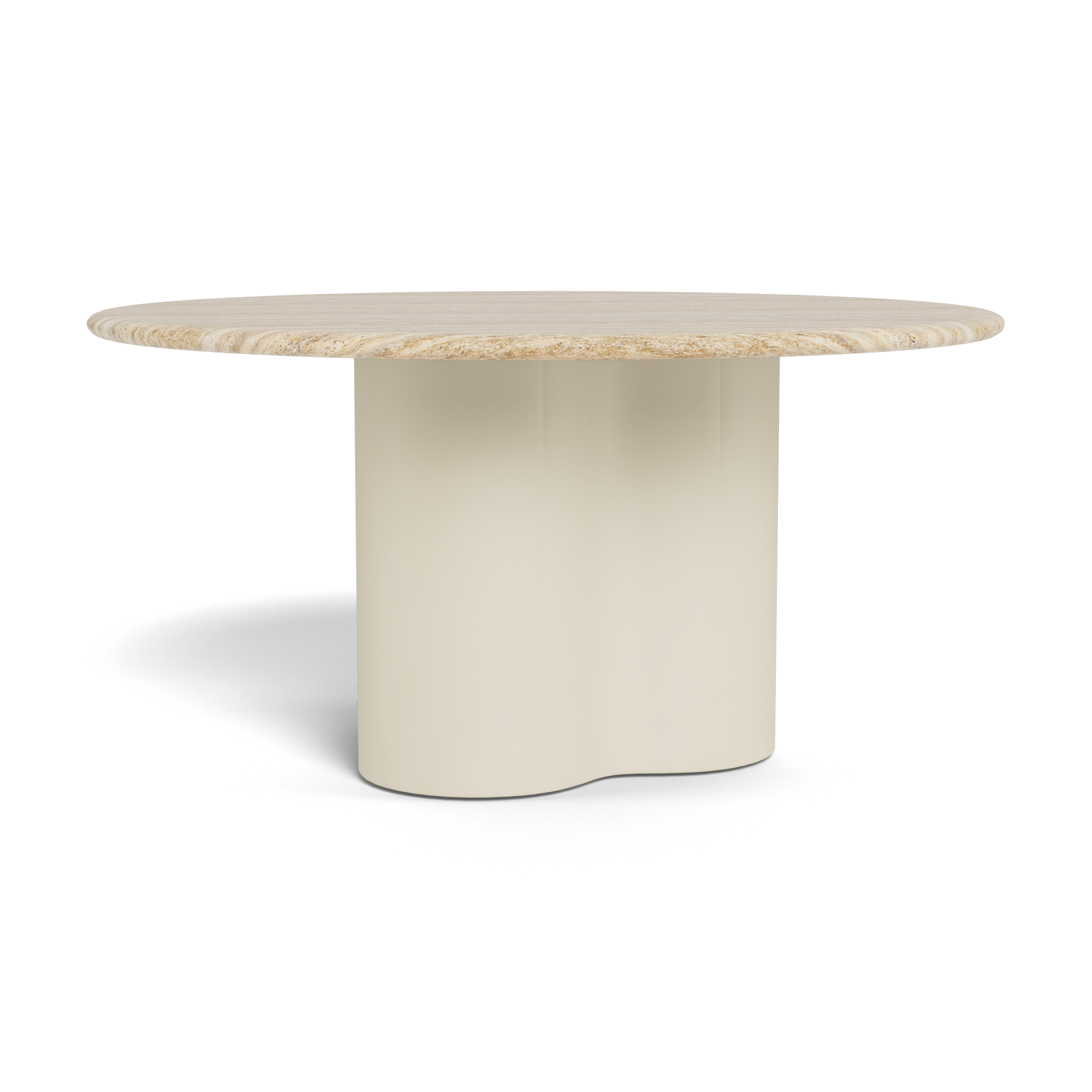 Porto 60 Inch Round Aluminum Dining Table - Outdoor Patio, Garden, Restaurant & Cafe Use