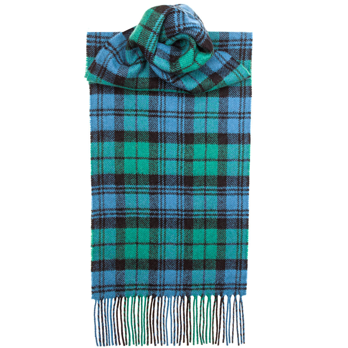 Campbell Ancient Tartan Scarf - Premium Wool Plaid Wrap for Men & Women - Perfect for Winter, Fall Fashion & Outdoor Activities