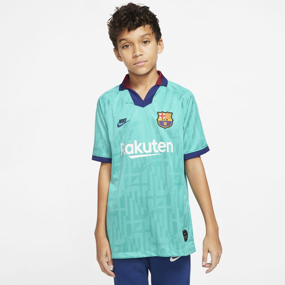Nike FC Barcelona 2019/20 Stadium Third Big Kids' Soccer Jersey - Authentic Youth Football Shirt for Boys & Girls - Perfect for Matches, Training & Fan Support