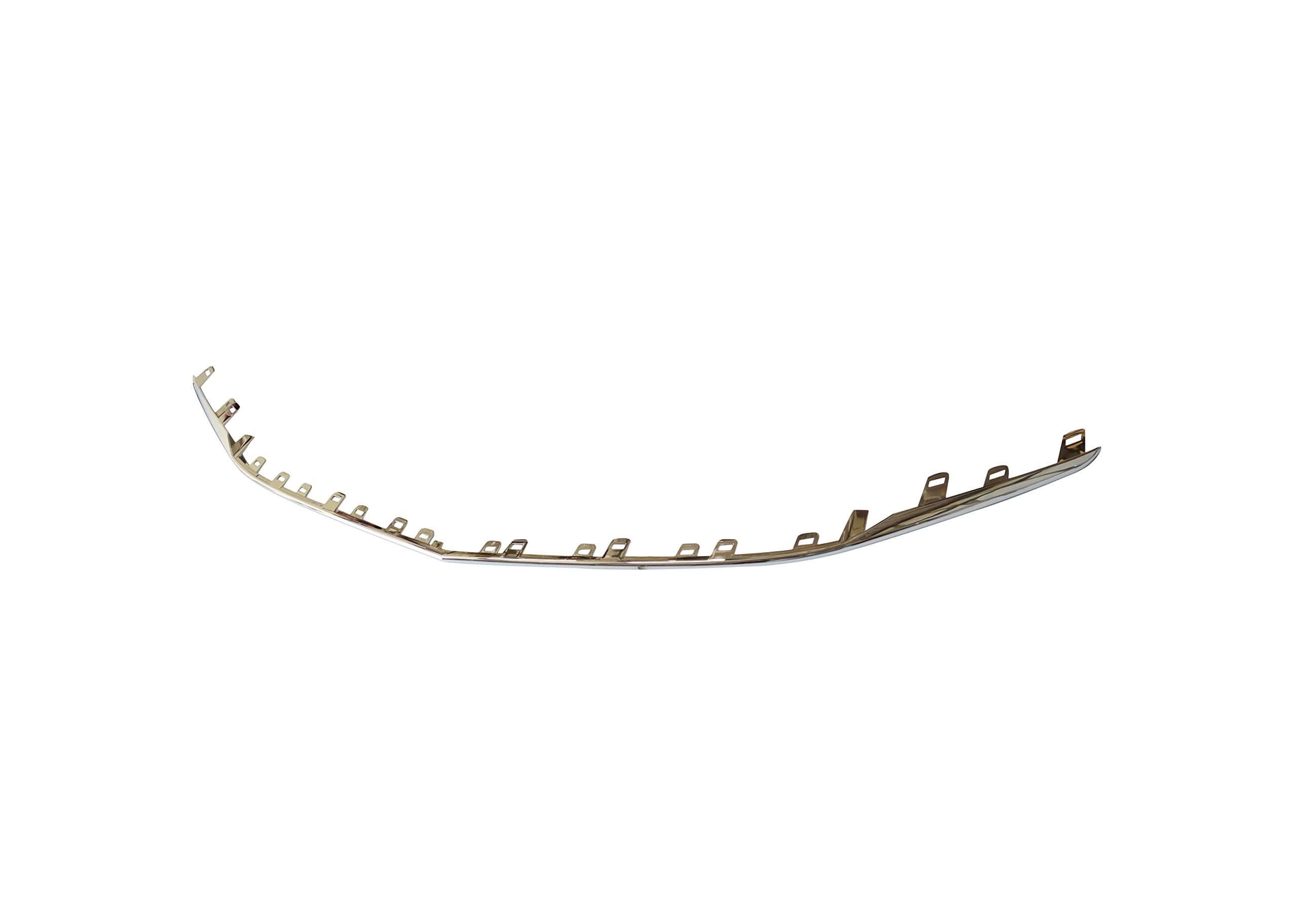 2015-2019 Cadillac ATS Front Bumper Cover Molding Trim - Chrome Plastic Replacement Part (Fits OEM 22879656) | Perfect for Car Repair & Auto Body Restoration