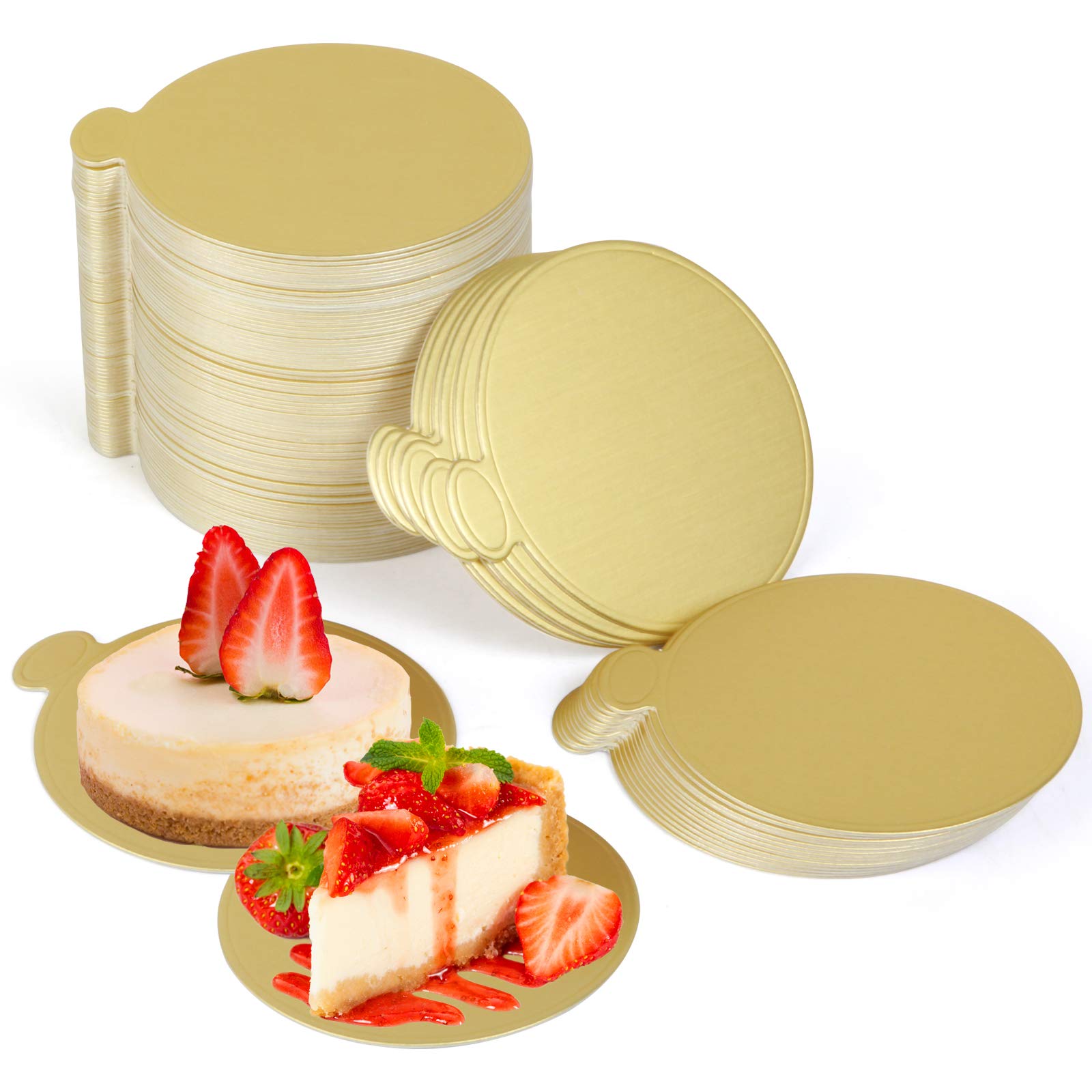 Hanmir 10-Inch Round Cake Base - Sturdy Cardboard Cake Boards for Professional Cake Decorating, Baking & Dessert Displays - Perfect for Birthday, Wedding & Party Cakes