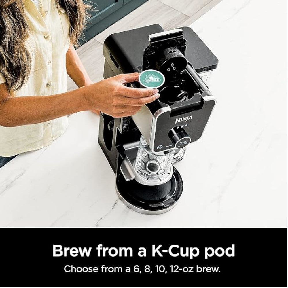 NINJA CFP301C DualBrew Pro Specialty Coffee System - Blemished Package with Full Warranty | Perfect for Home & Office Coffee Brewing