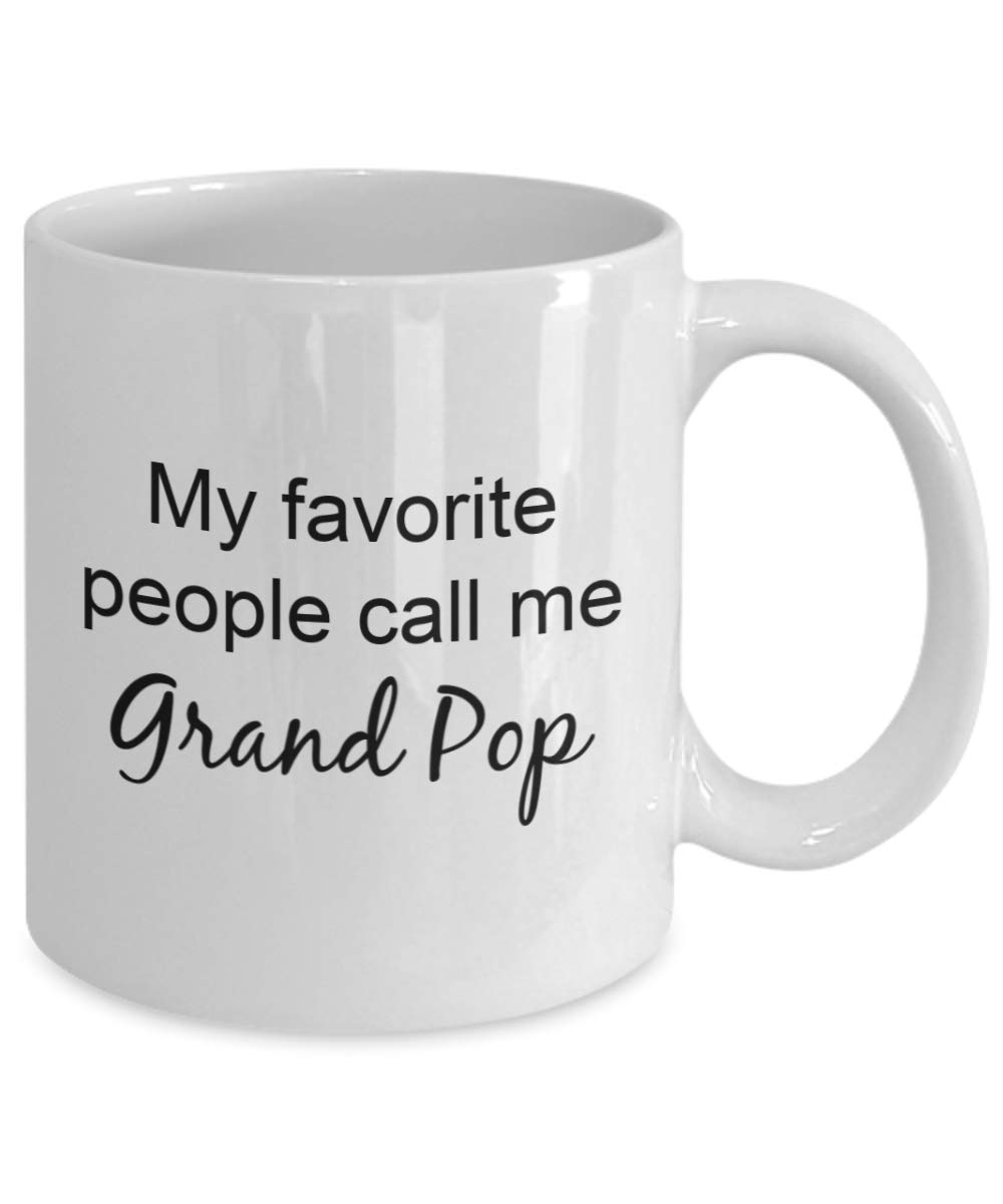 Grand Pop Mug - 11 Oz Coffee Cup with Playful Grandpa Nickname Design, Perfect Gift for Grandfathers, Fathers & Dads - Ideal for Birthday, Retirement & Father's Day Celebrations