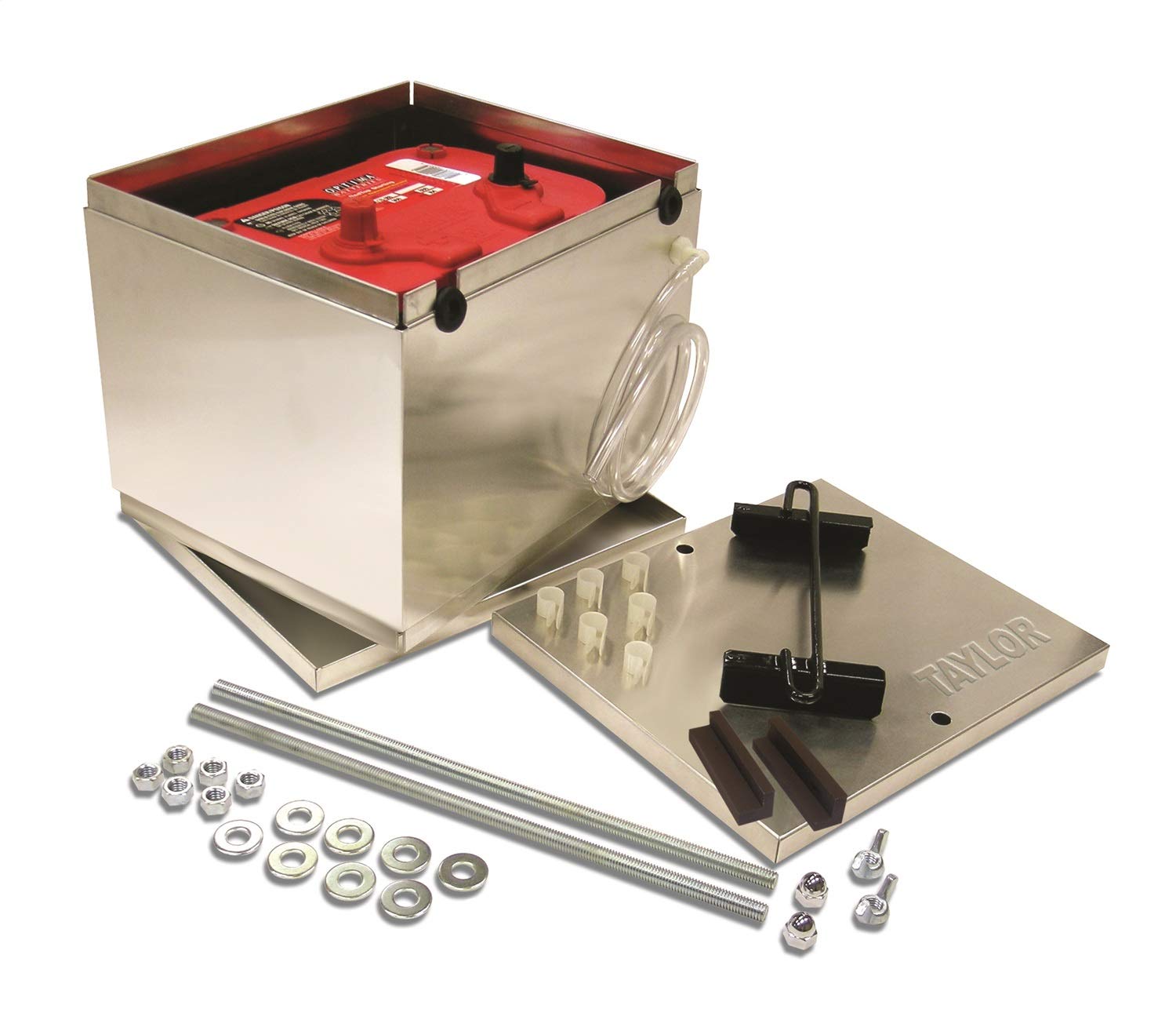 Taylor Cable 48200 200 Series Aluminum Battery Box - Durable & Weatherproof Battery Storage for Marine, RV, and Off-Grid Power Systems - Perfect for Boats, Campers, and Solar Energy Setups