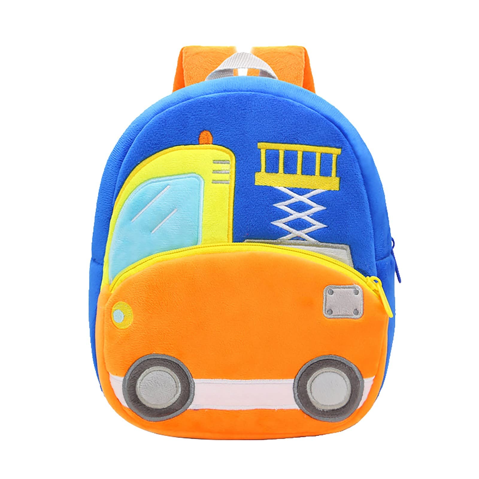 **Adorable Excavator Plush Backpack for Toddlers - Cute School Backpack for Boys & Girls Ages 2-4 (One Size) - Perfect for Preschool, Daycare & Outdoor Adventures**