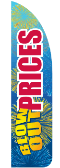 Feather Flag Banner for Sidewalk - High-Quality Outdoor Advertising (Flag Only) - Perfect for Grand Openings, Sales Events & Business Promotions