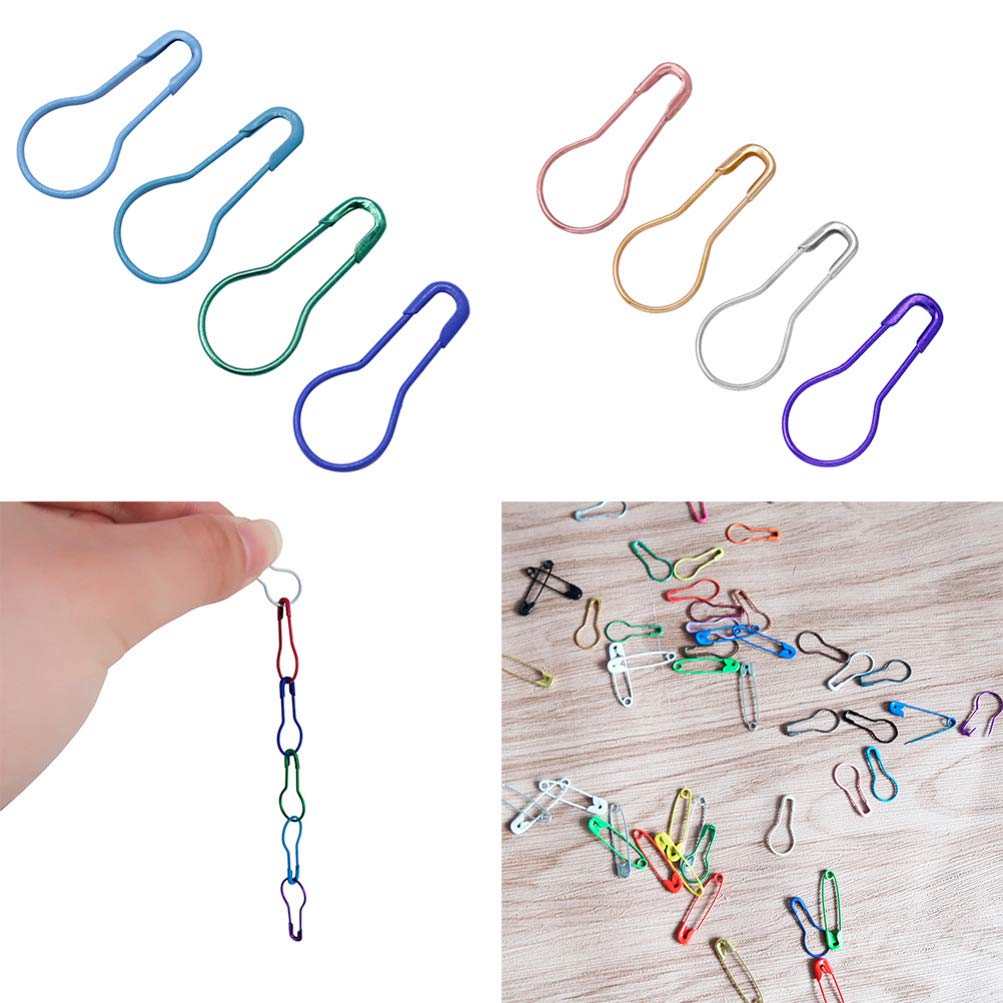 EXCEART 100pcs Brooch Pins for Clothing, Diaper Safety Pins, Nappy & Crafting - Assorted Sizes for Dressmaking, Sewing, Baby Clothes & DIY Projects - Secure Fabric, Napkins & Crafts