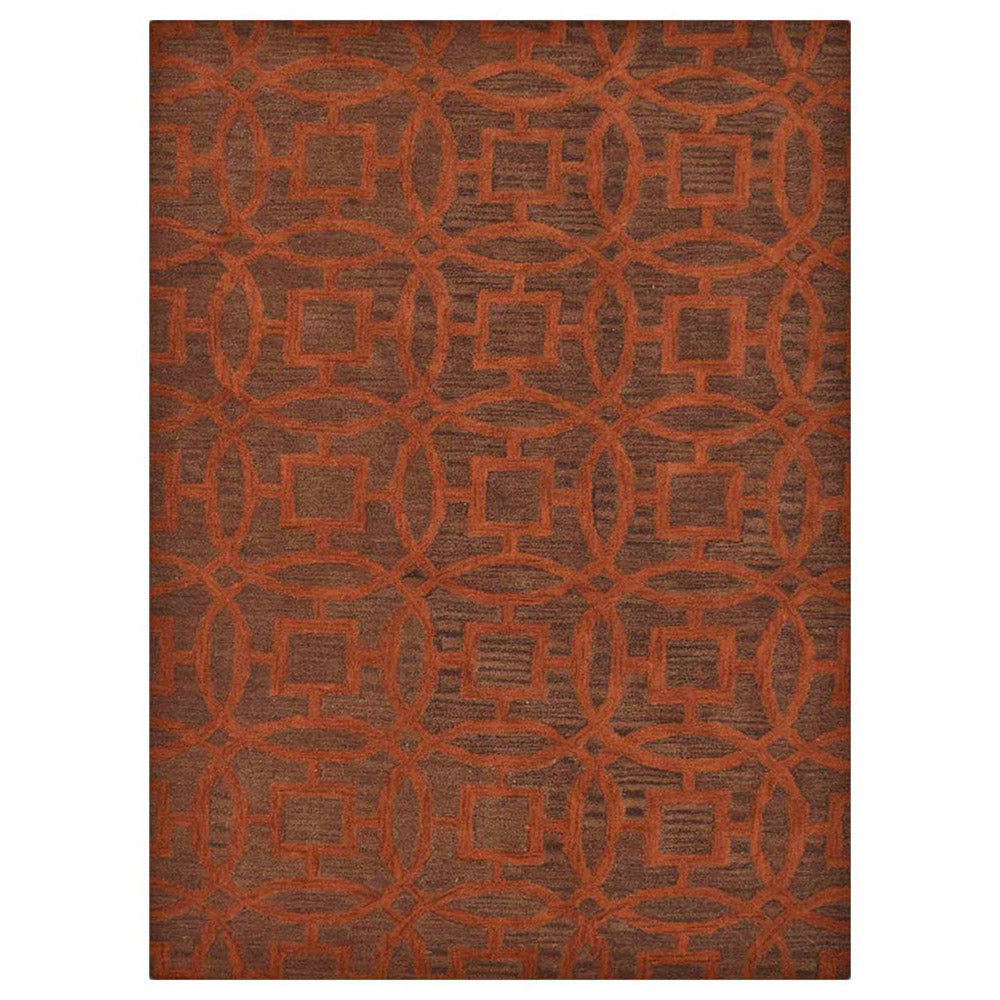 Enigma Hand Tufted Wool Area Rug - Soft Bohemian Decor for Living Room, Bedroom & Nursery - Non-Slip Vintage Style Carpet (5'x8')
