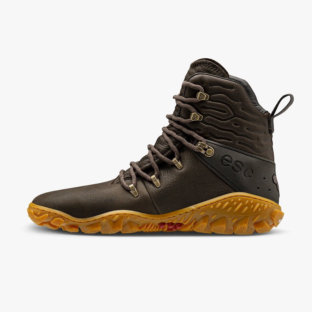 Vivobarefoot Men's Tracker Forest ESC Waterproof Hiking Boots - Lightweight Barefoot Shoes for Outdoor Adventures, Trail Running & Camping