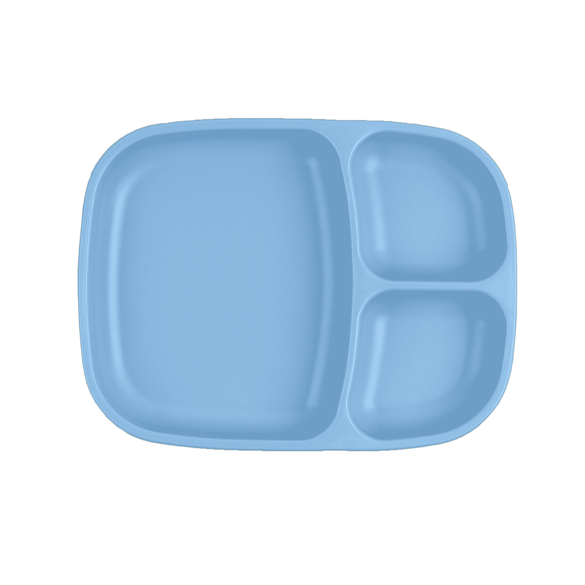 Re Play Divided Plate Large - BPA-Free, Eco-Friendly Kids Dinnerware for Toddlers & Babies - Perfect for Home, School, and Travel Meals