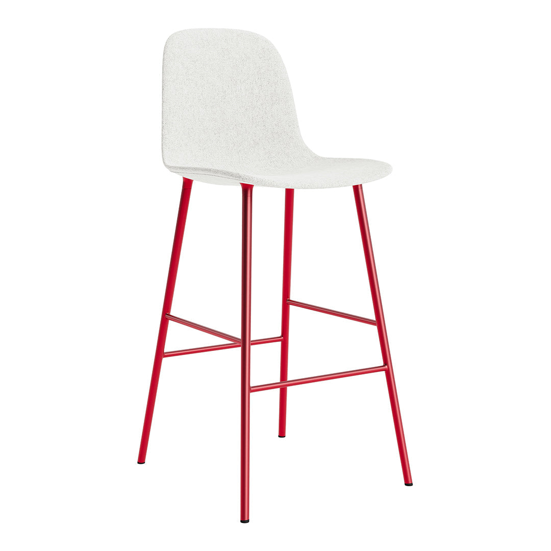 Modern Form Bar Chair - Fully Upholstered Counter Stool with Comfortable Seat - Perfect for Kitchen Islands, Breakfast Bars & Home Bars