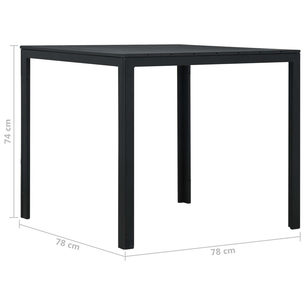 Modern Black Coffee Table 30.7