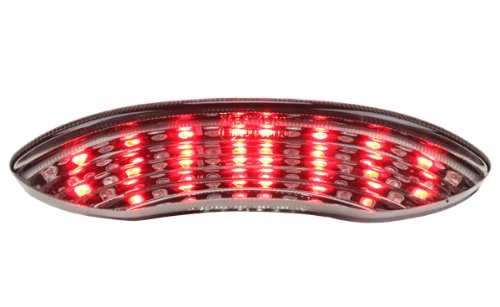 Sequential LED Tail Lights Clear Lens for 2008-2010 Triumph Speed Triple - High Visibility Brake Lights for Night Riding & Safety