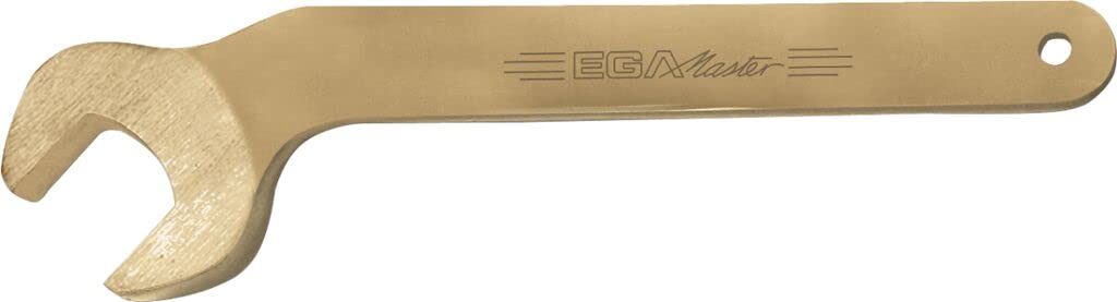 17mm Bent Single Open End Wrench - Non-Sparking Copper Beryllium (Cu-Be) Tool for Hazardous Environments & Tight Spaces