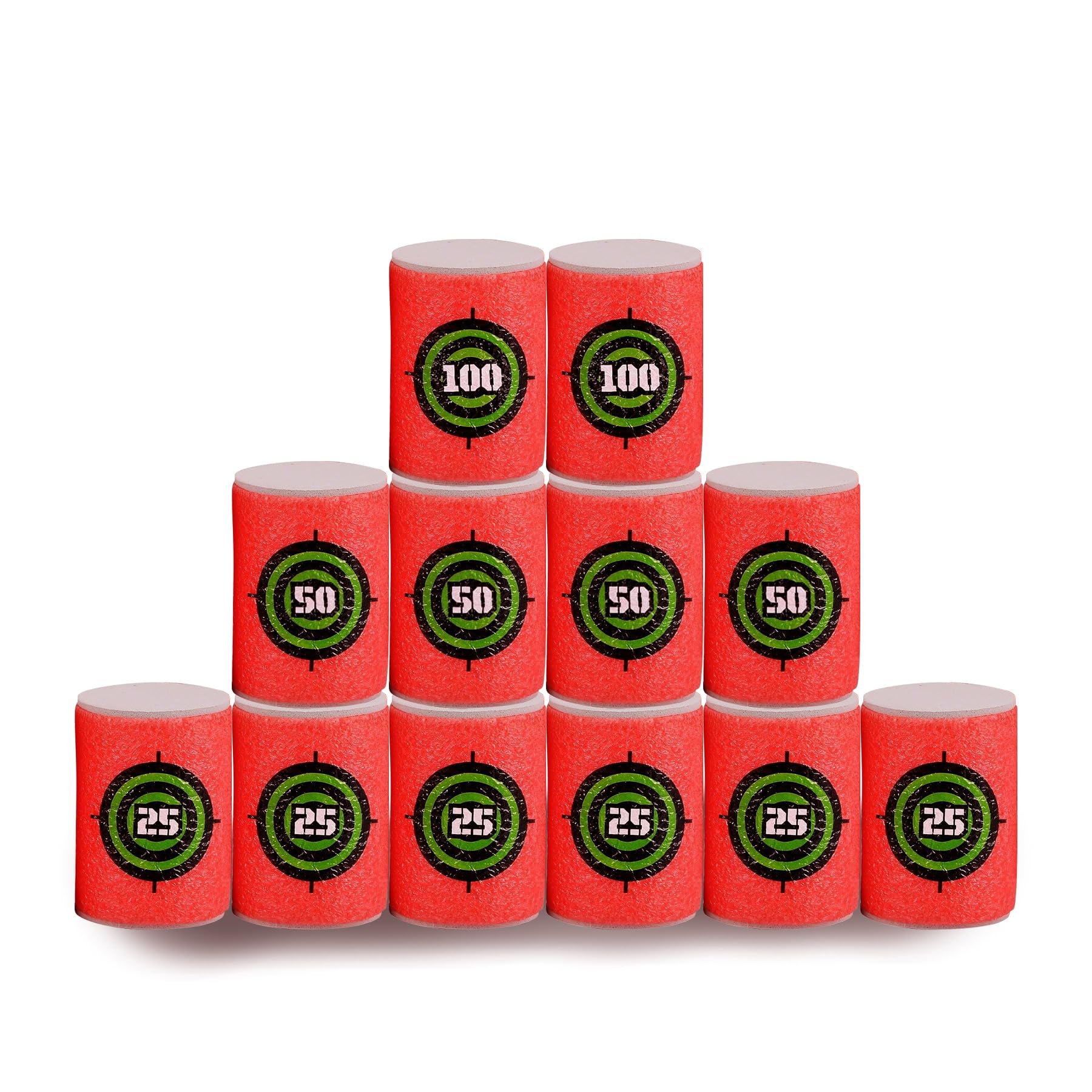 EKIND Foam Can Target - Compatible with Nerf Elite Series Blasters, Dart Shooting Target Practice for Kids & Adults - Perfect for Indoor/Outdoor Nerf Battles & Backyard Games