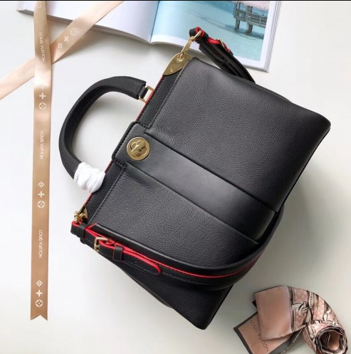 LV Astrid Veau Nuage Leather Noir Handbag - Luxury Designer Crossbody Bag for Women | Perfect for Work, Travel & Evening Events